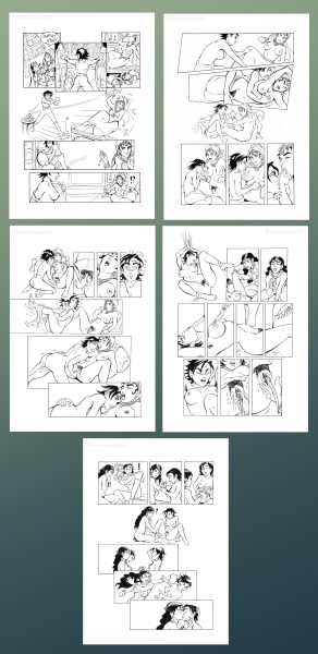 Lot 06. Anne-Marie Comic Pages 090-091-092-093-094